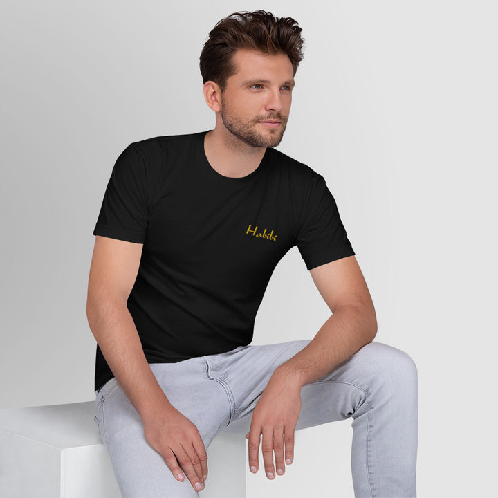Habibi - Embroidered T-Shirt Gold