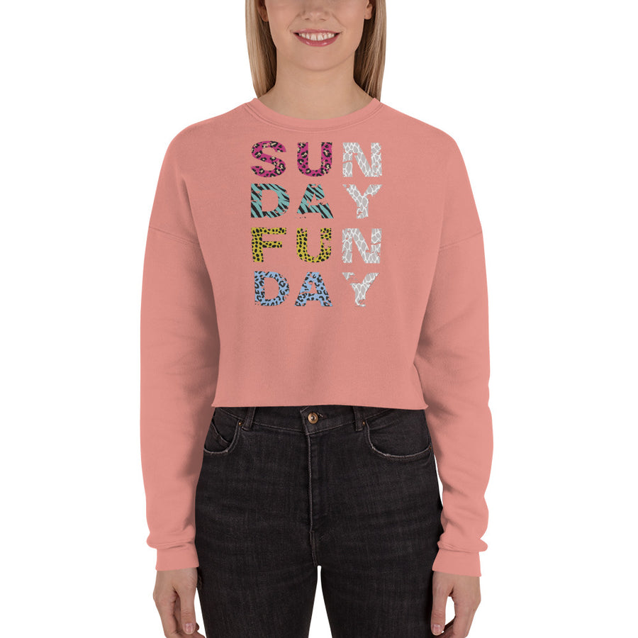 SUNDAY FUNDAY - Crop Sweatshirt