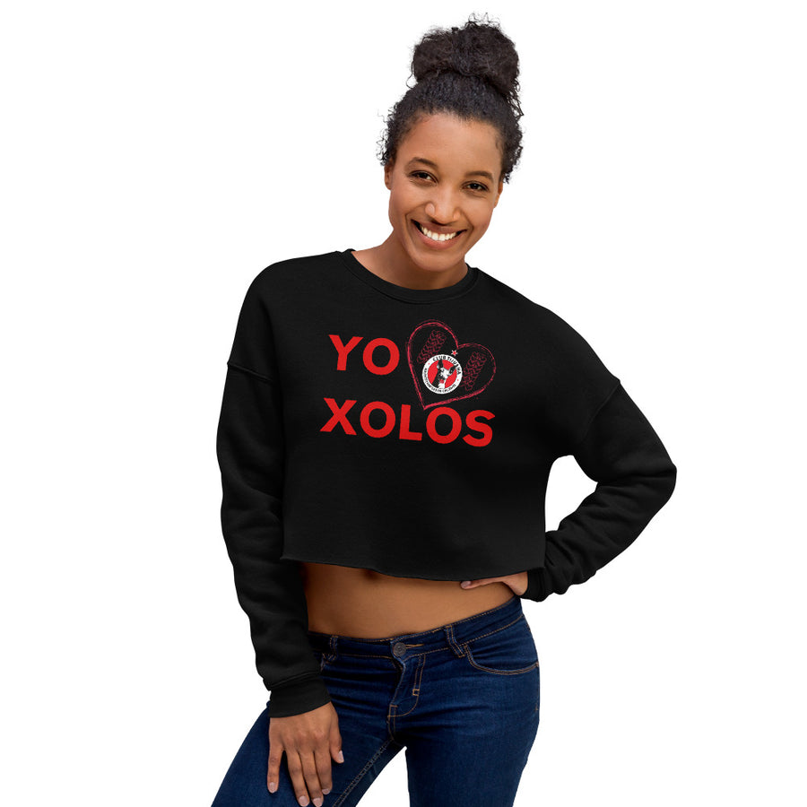 YO (heart) XOLOS - Crop Sweatshirt