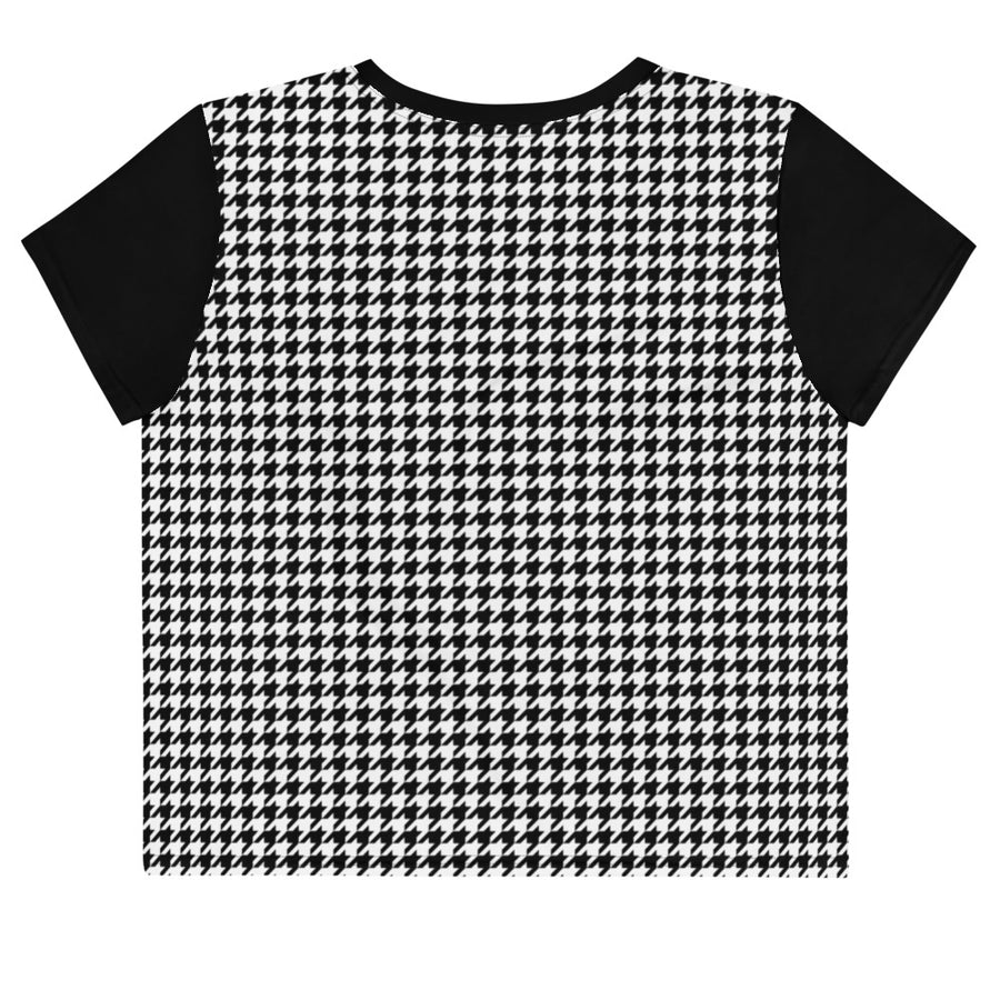 XOLOS HOUNDSTOOTH - All-Over Print Crop Tee