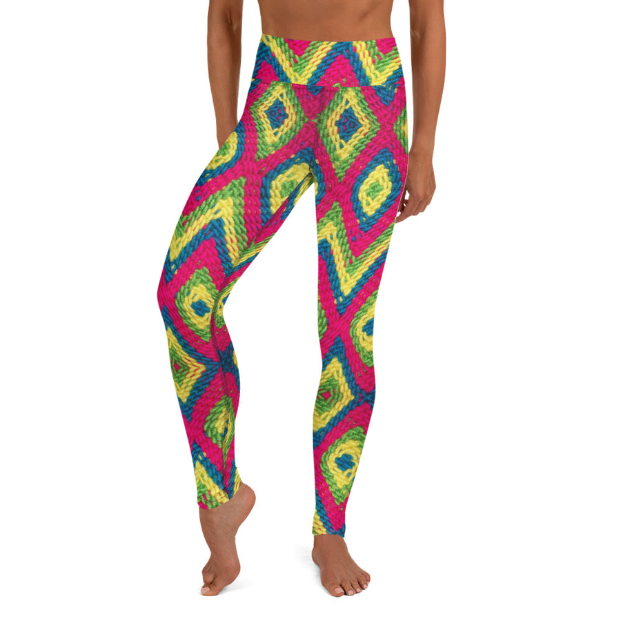 wayuu neons leggings cool -Yoga Leggings