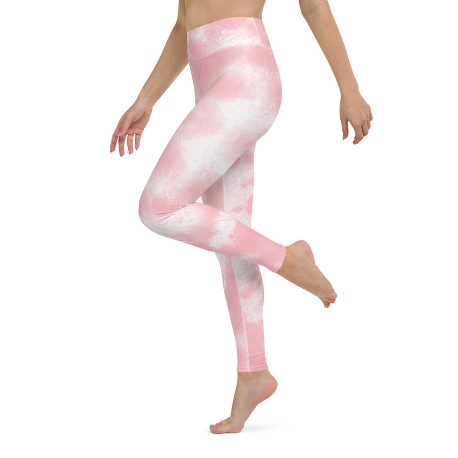 pink tie dye - Yoga Leggings