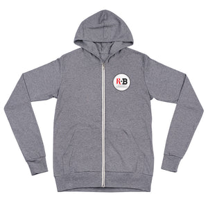R + B Rooms - Unisex zip hoodie