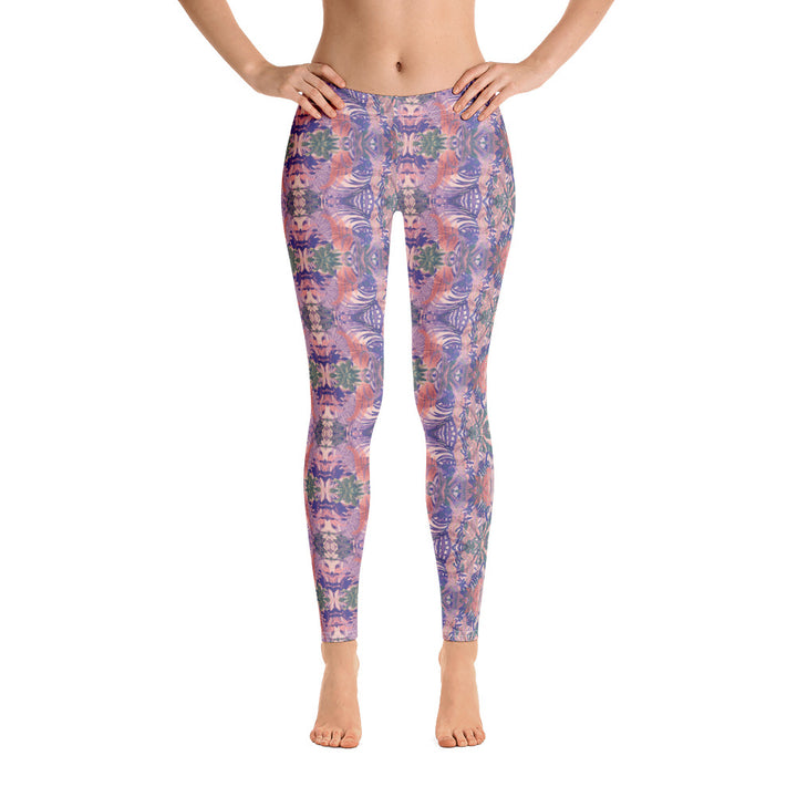 tropical rose pattern - Leggings