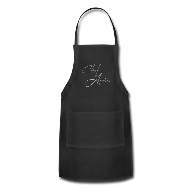 chef amin - Adjustable Apron - black