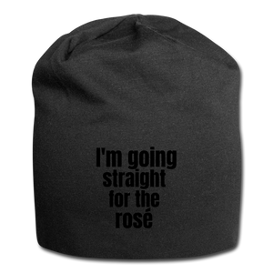 straight for the rose - Jersey Beanie - black