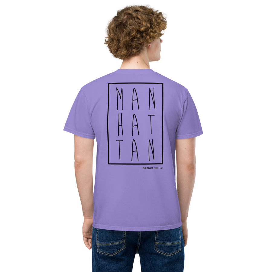 MAN HAT TAN - Unisex garment-dyed pocket t-shirt