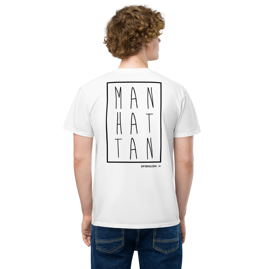 MAN HAT TAN - Unisex garment-dyed pocket t-shirt