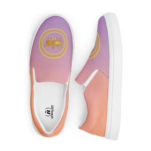 coroando california sunset crown city happy town 92118 - Women’s slip-on canvas shoes