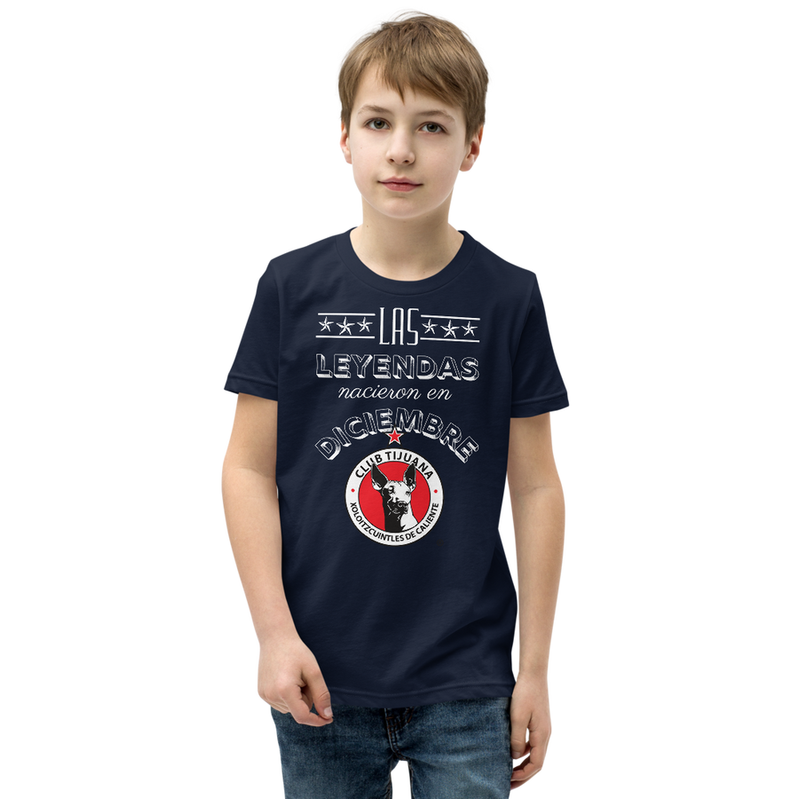 Las Leyendas nacieron en Diciembre - Youth Short Sleeve T-Shirt